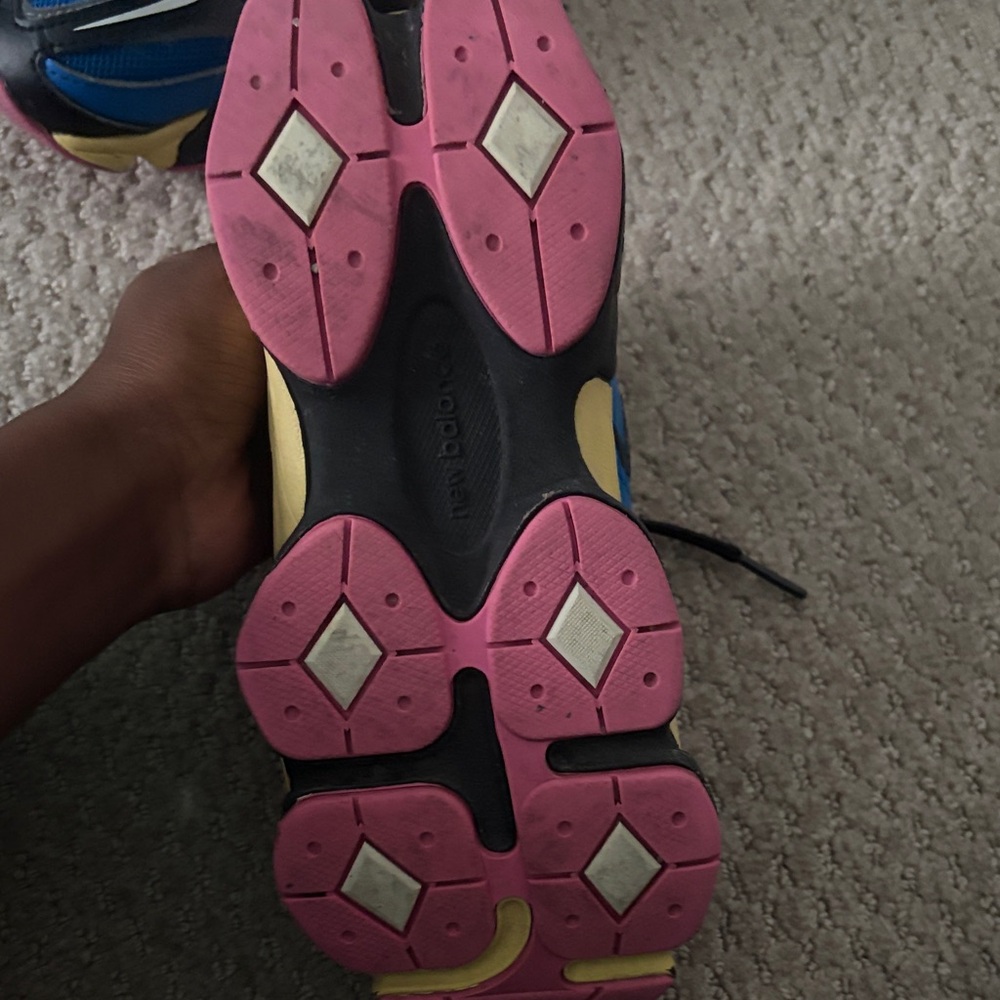 New Balance Kids' Vibrant Blue and Pink Sneakers - Picture 5 of 6